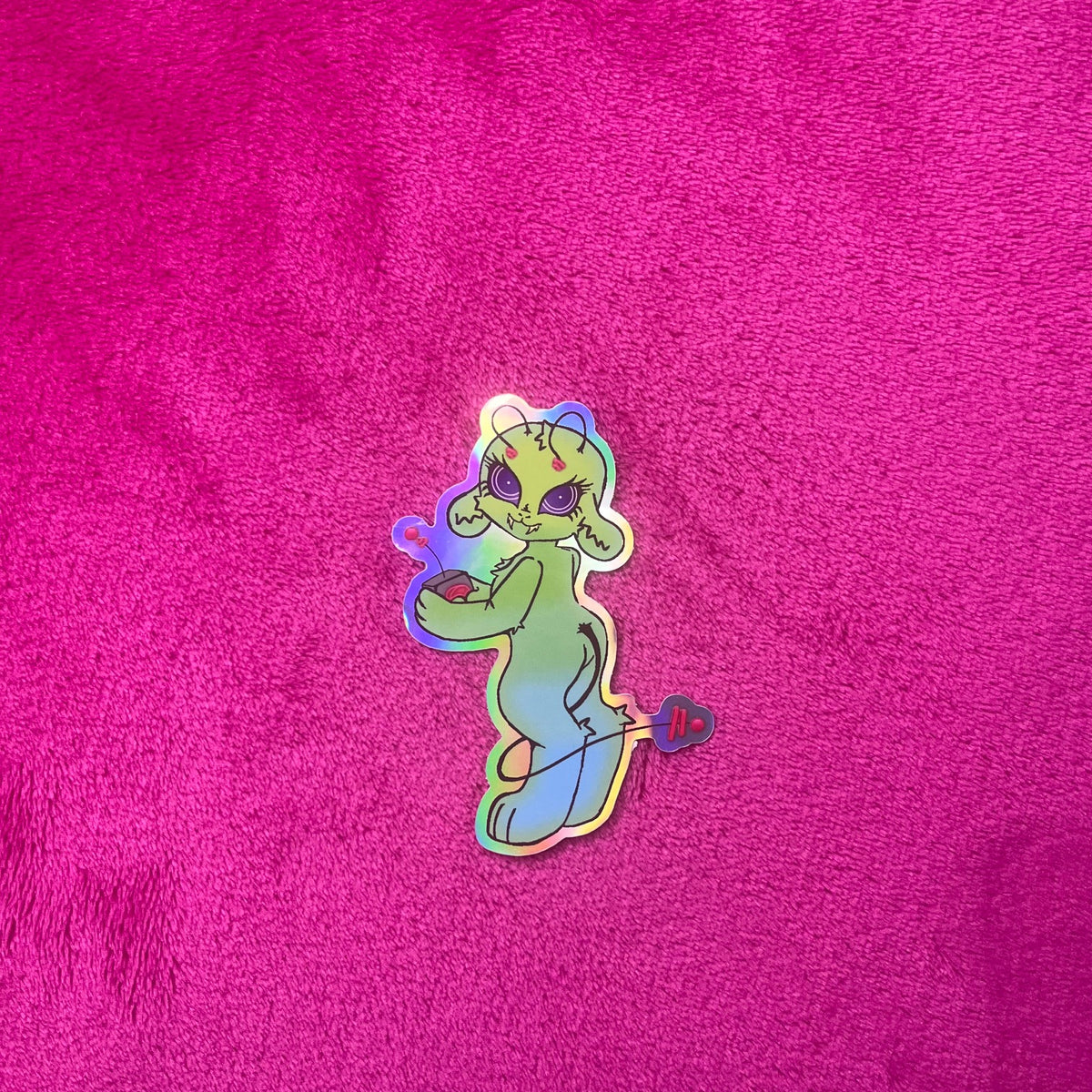 Gradient Alien sticker